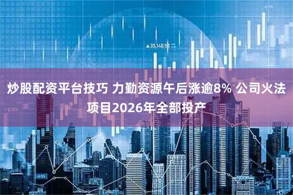 炒股配资平台技巧 力勤资源午后涨逾8% 公司火法项目2026年全部投产